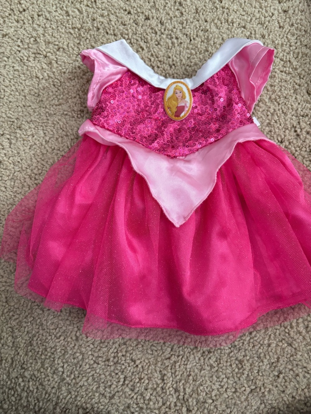 Build-A-Bear Pink Sequin Sleeping Beauty Costume